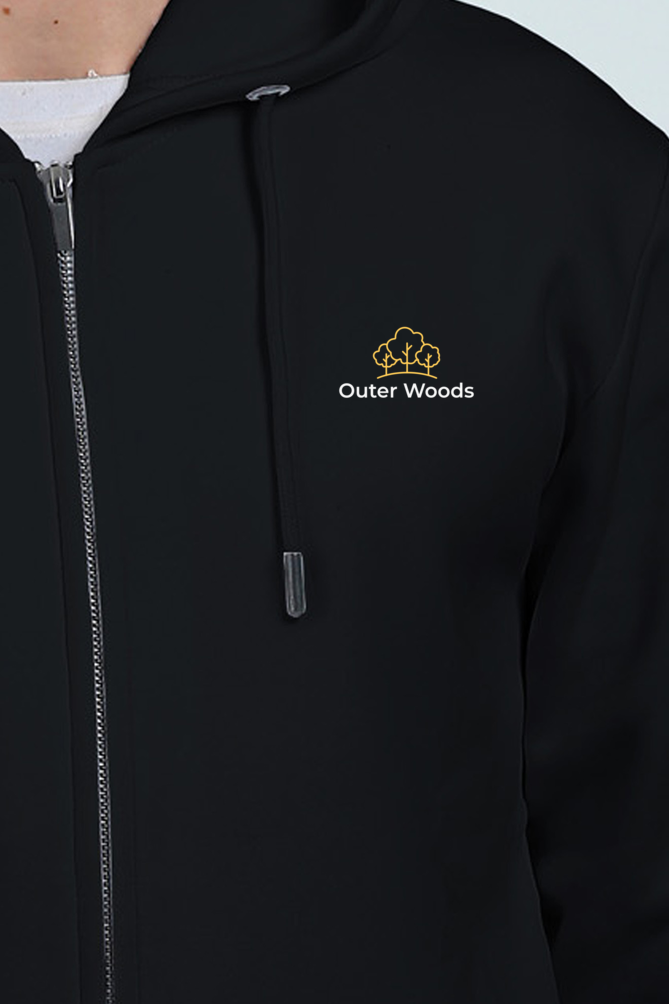 Outer Woods Men's Zipper Hooded Sweatshirt